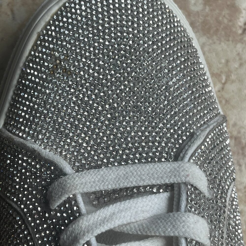 Jessica Simpson Cherello Comirra New Rhinestone Platform Sneakers, Size 8.5 - Picture 14 of 15